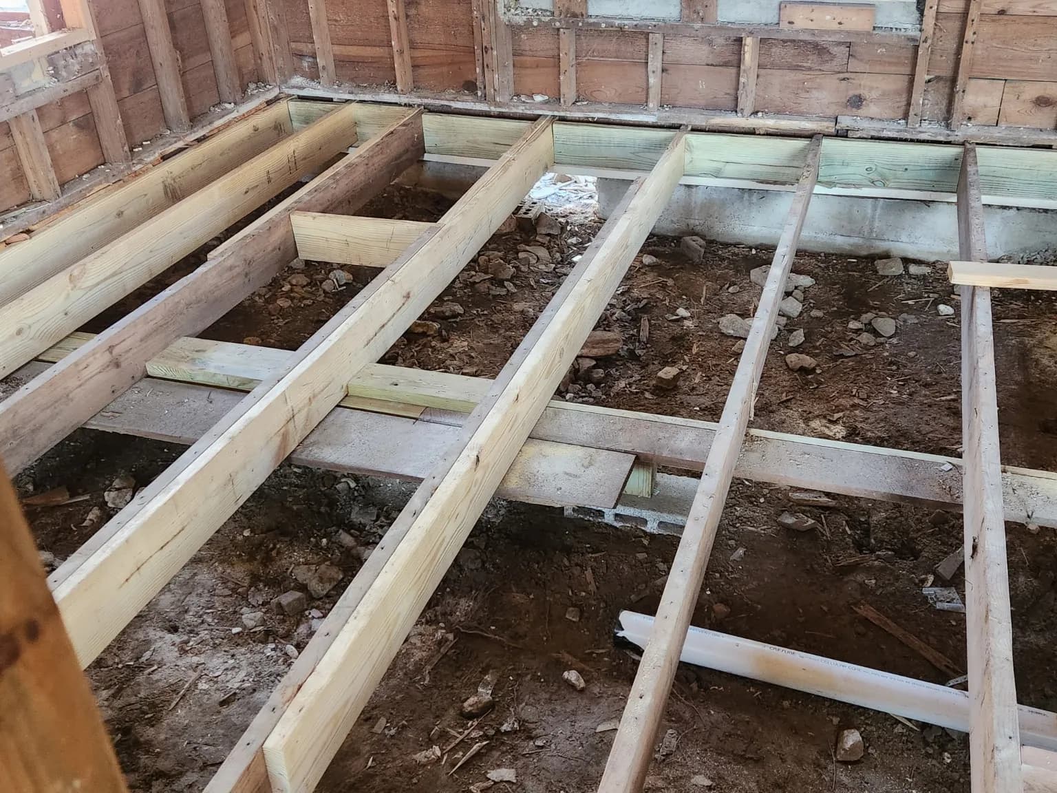Floor joist repair and structural work